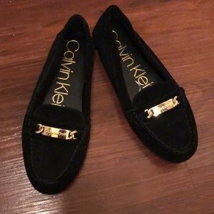 NWOT black Calvin Klein Loafers
